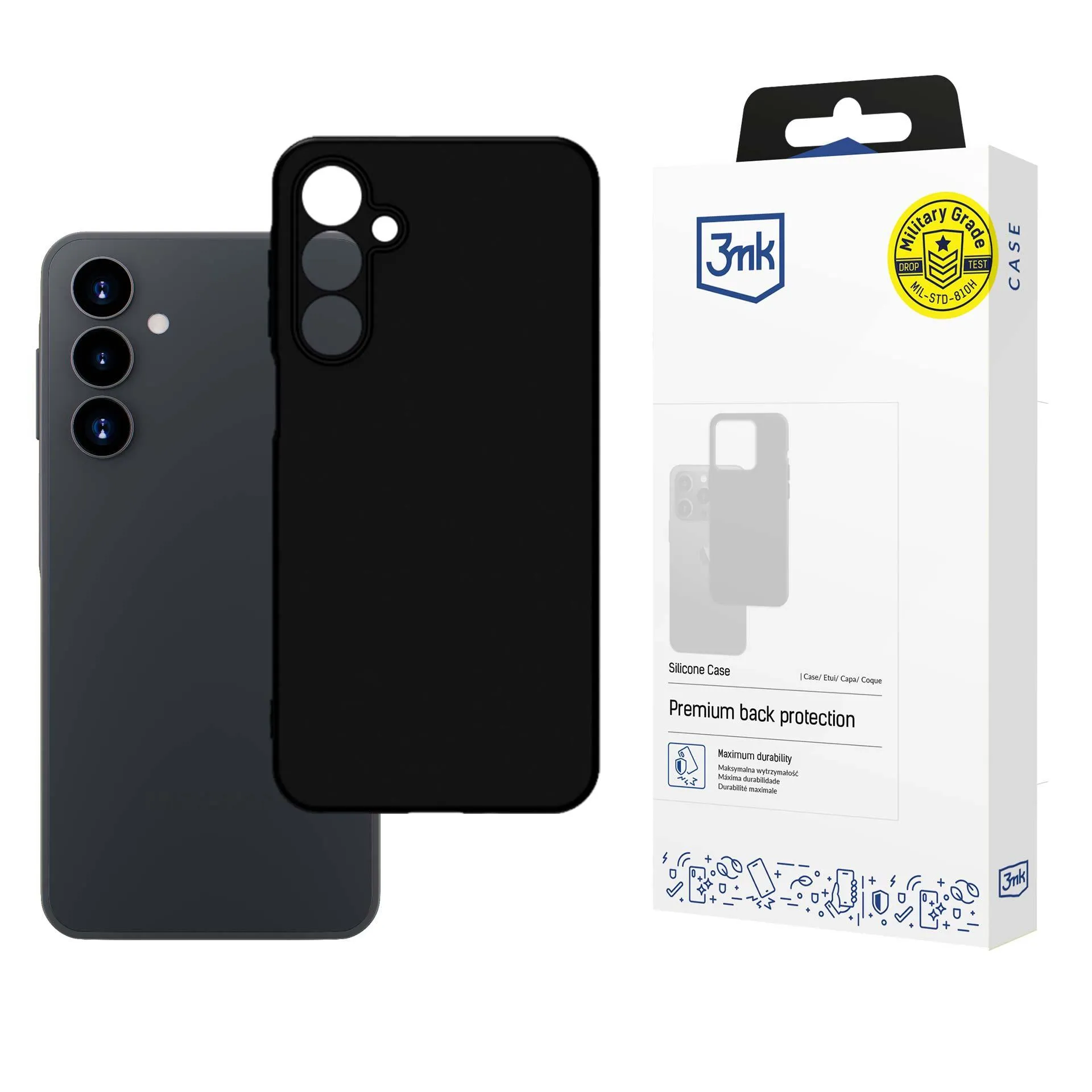 Husă pentru Samsung Galaxy A16 4G / 5G - 3mk Silicone Case Black