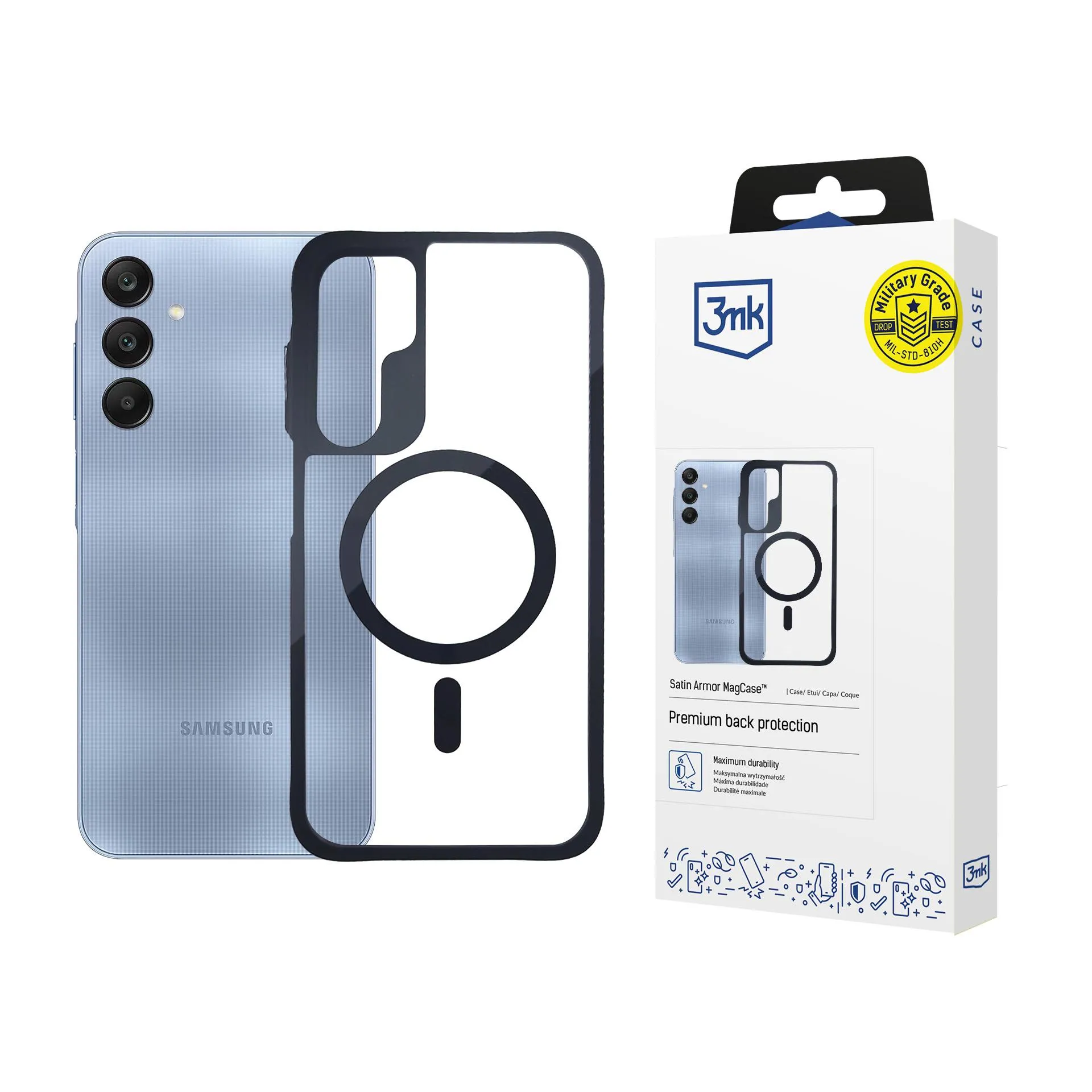 Husă pentru Samsung Galaxy A25 5G - 3mk Satin Armor MagCase