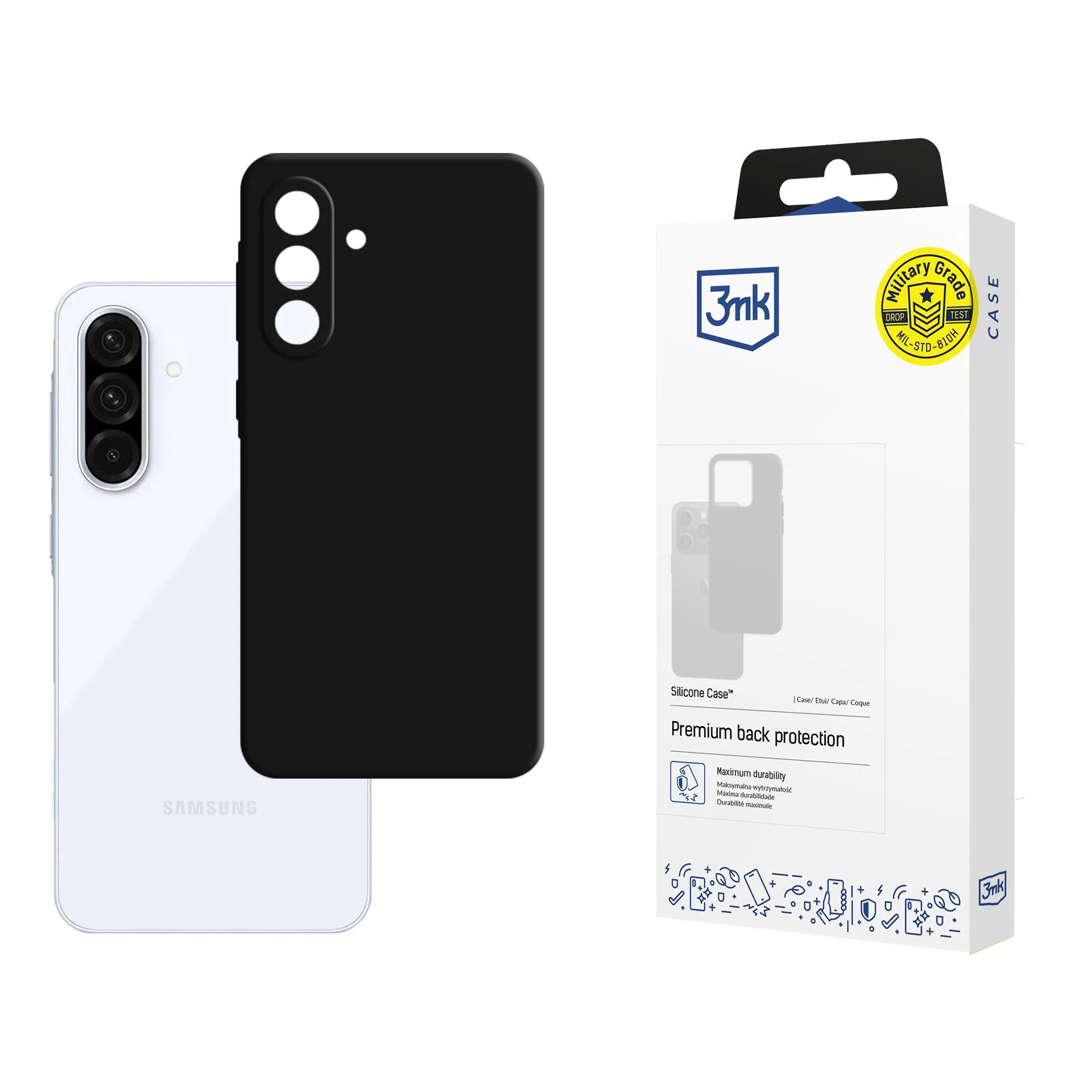Husă pentru Samsung Galaxy A36 5G - 3mk Silicone Case Black