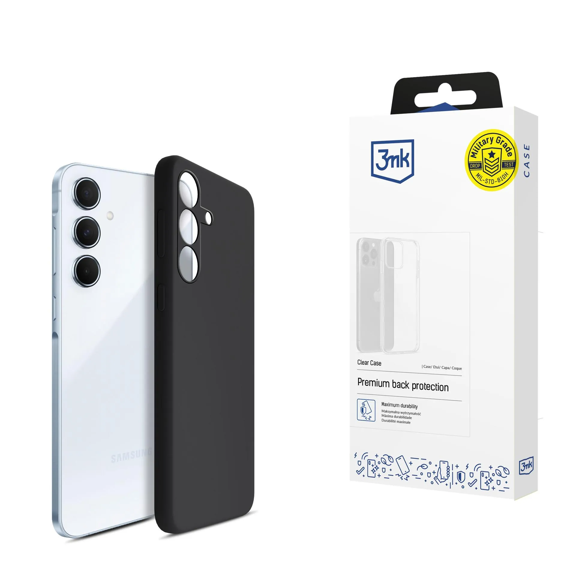 Husă pentru Samsung Galaxy A55 5G - 3mk Silicone Case Black