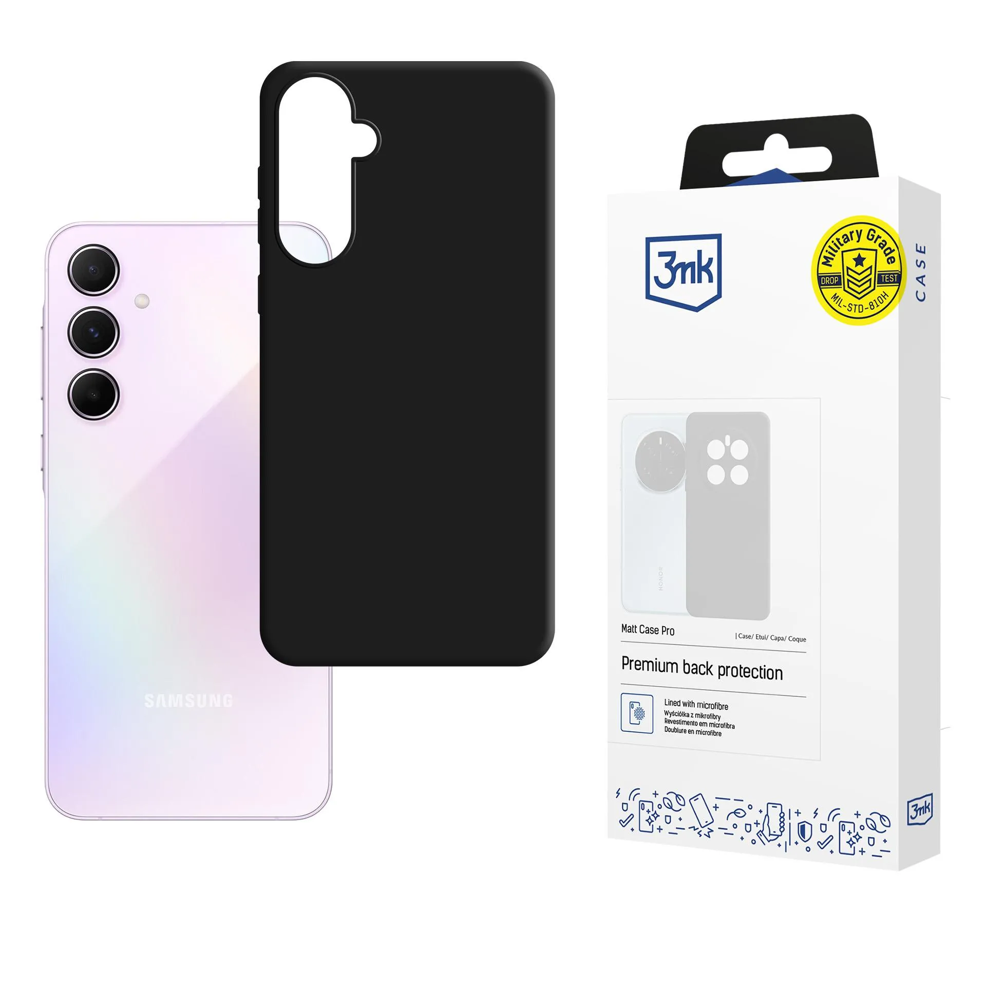 Husă pentru Samsung Galaxy A56 5G - 3mk Matt Case Black