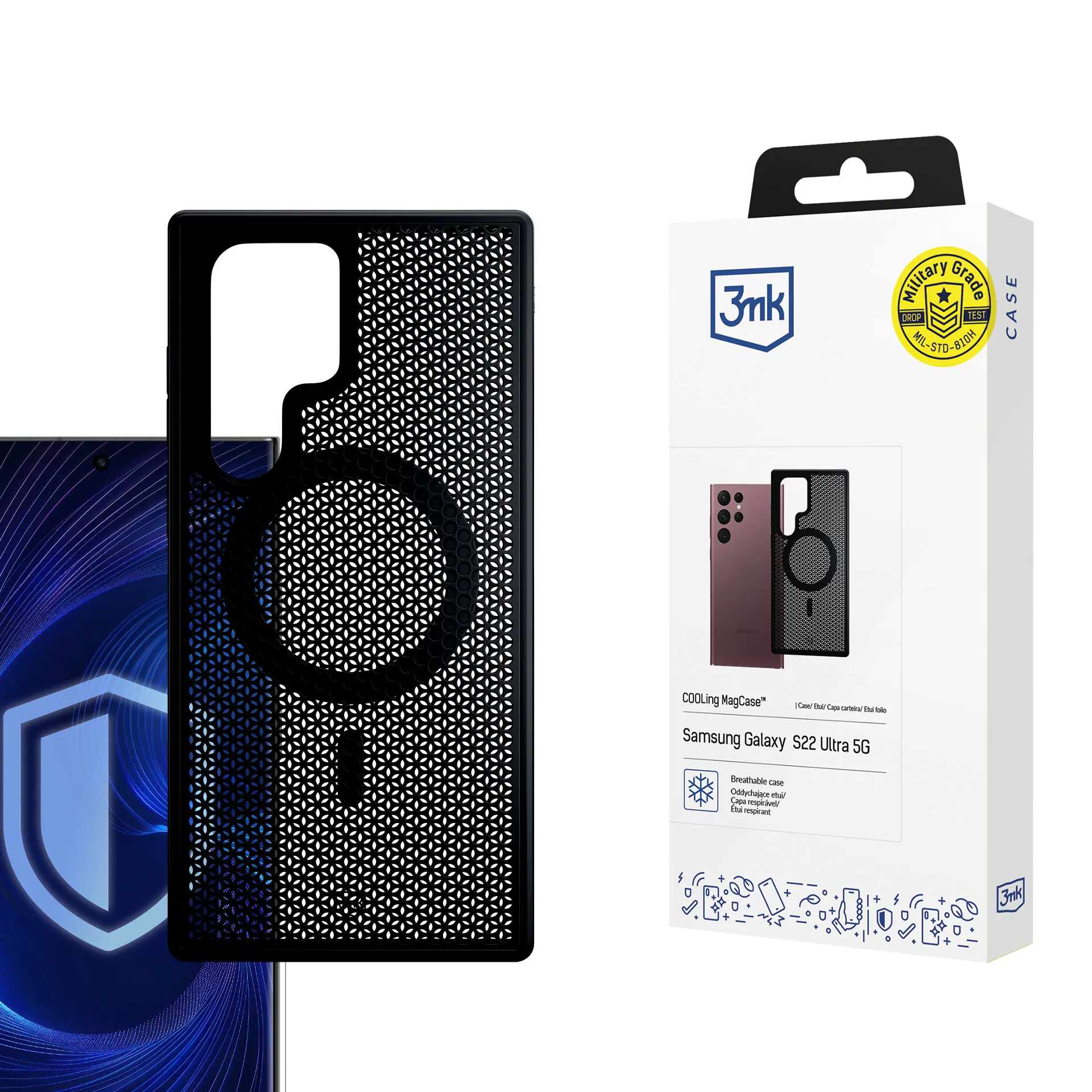 Husă pentru Samsung Galaxy S22 Ultra 5G - 3mk COOLing MagCase