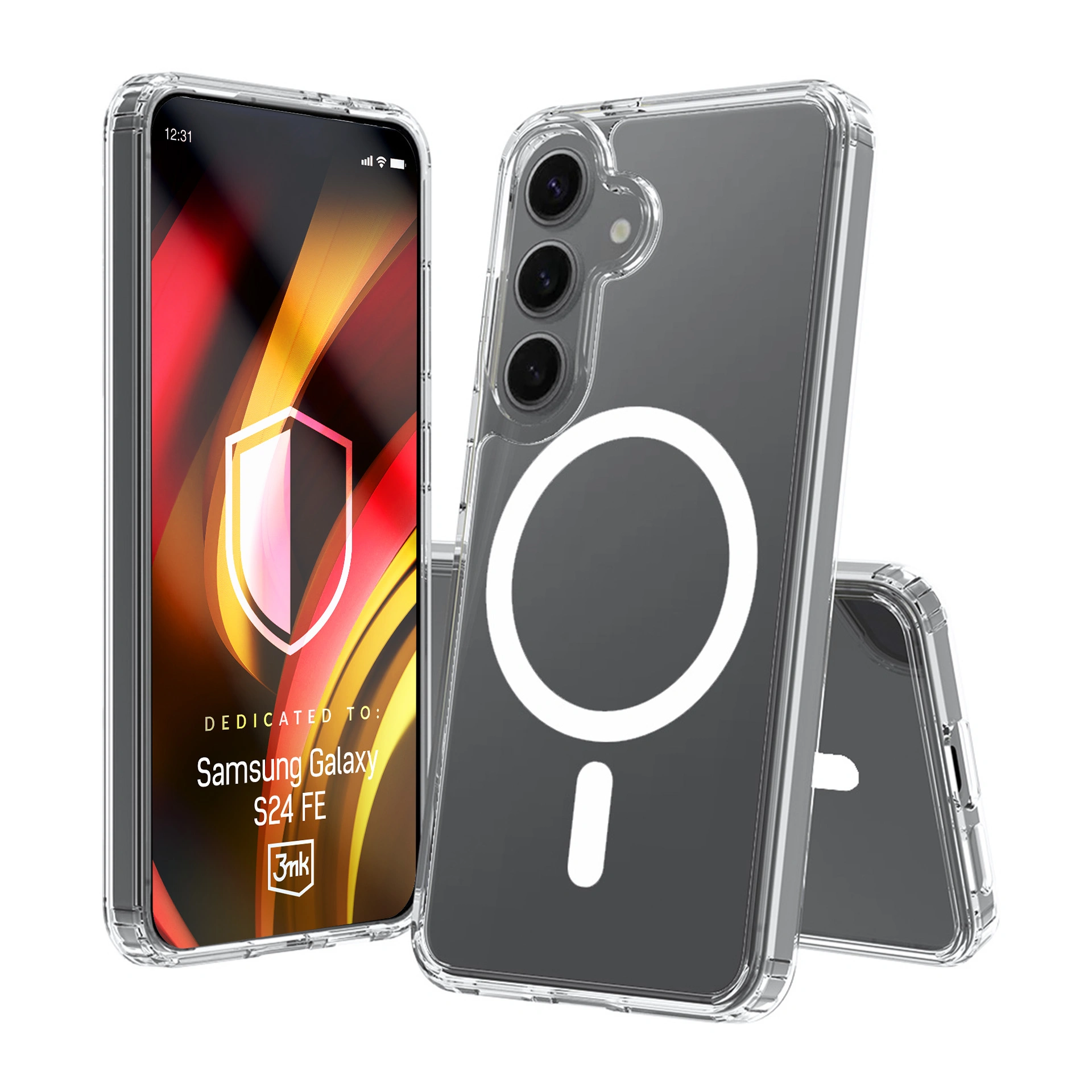 Husă rigidă pentru Samsung Galaxy S24 FE - 3mk HARDY® LiqForce MagCase™