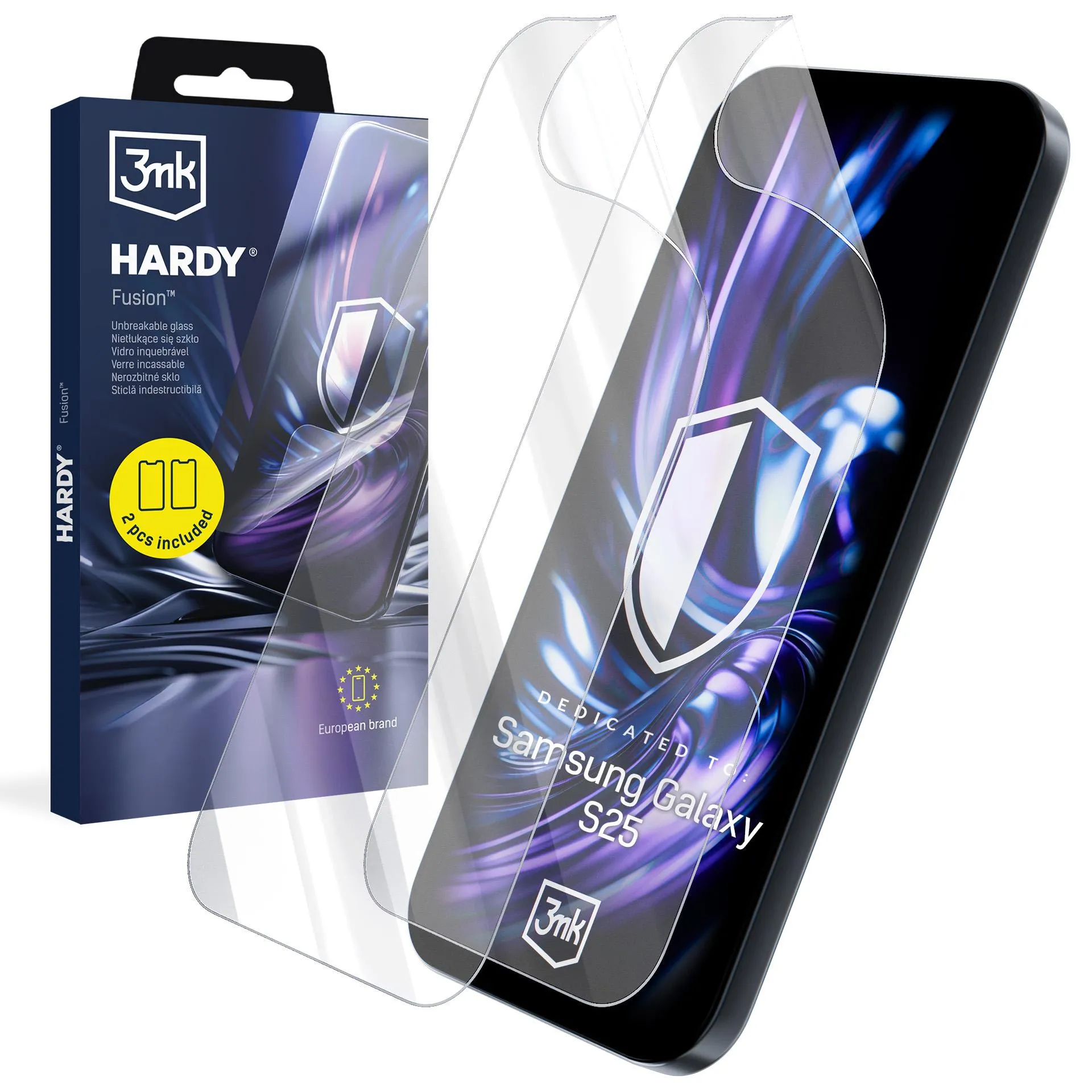 Sticlă hibridă pentru Samsung Galaxy S25 - 3mk Hardy Fusion