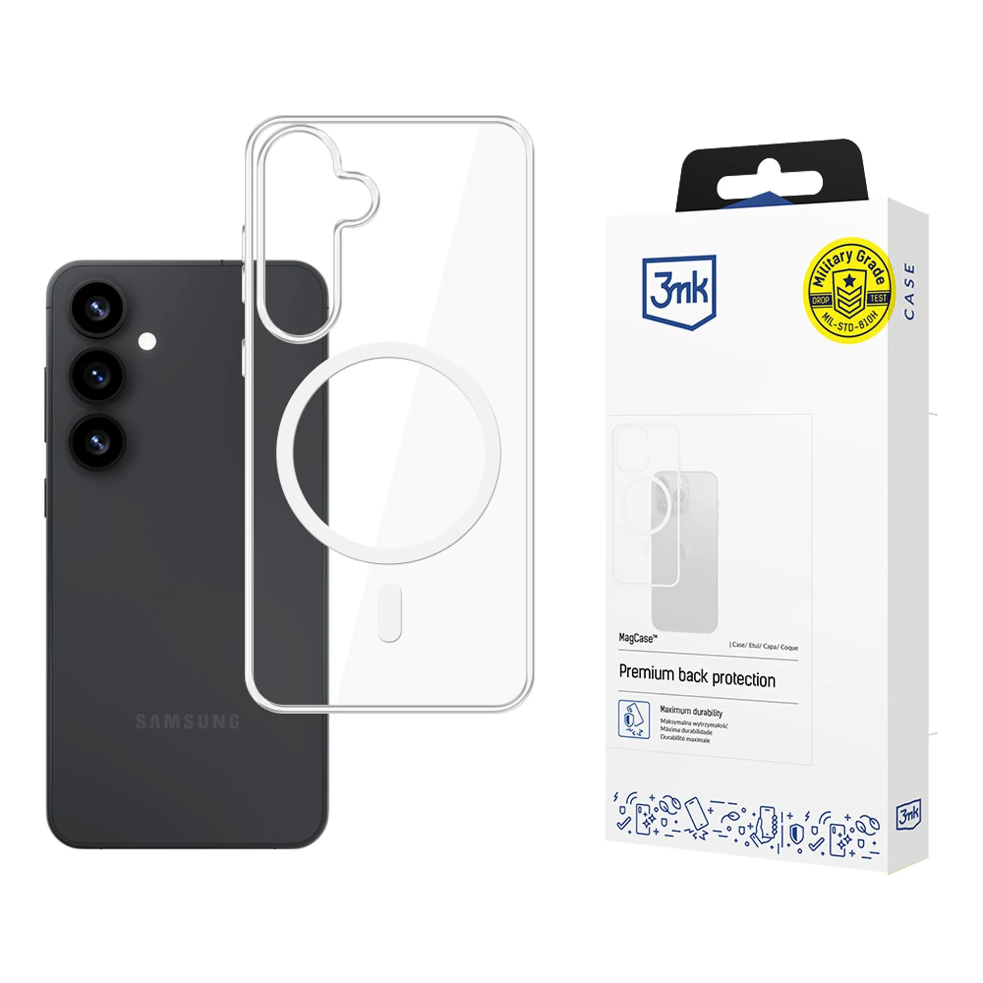 Husă întărită pentru Samsung Galaxy S25 - 3mk MagCase