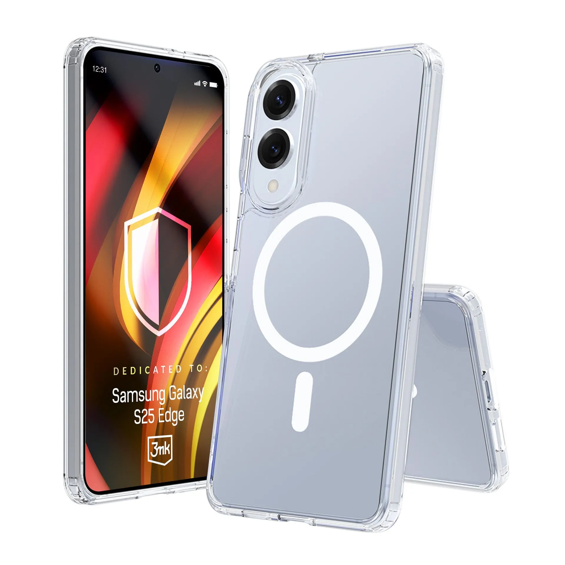 Husă rigidă pentru Samsung Galaxy S25 Edge - 3mk HARDY® LiqForce MagCase™