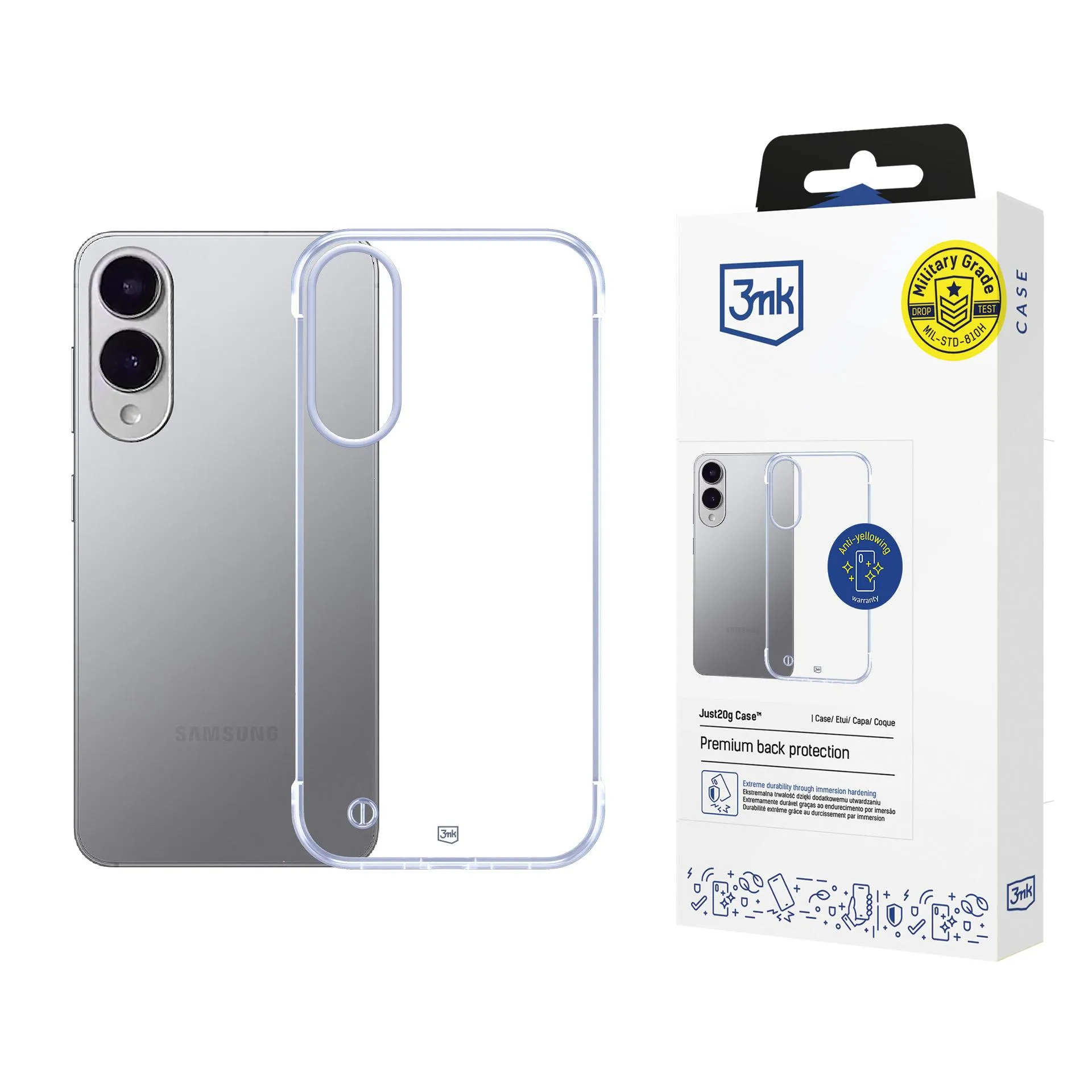 Ultraletă husă pentru Samsung Galaxy S25 Edge - 3mk Just20g Clear Case