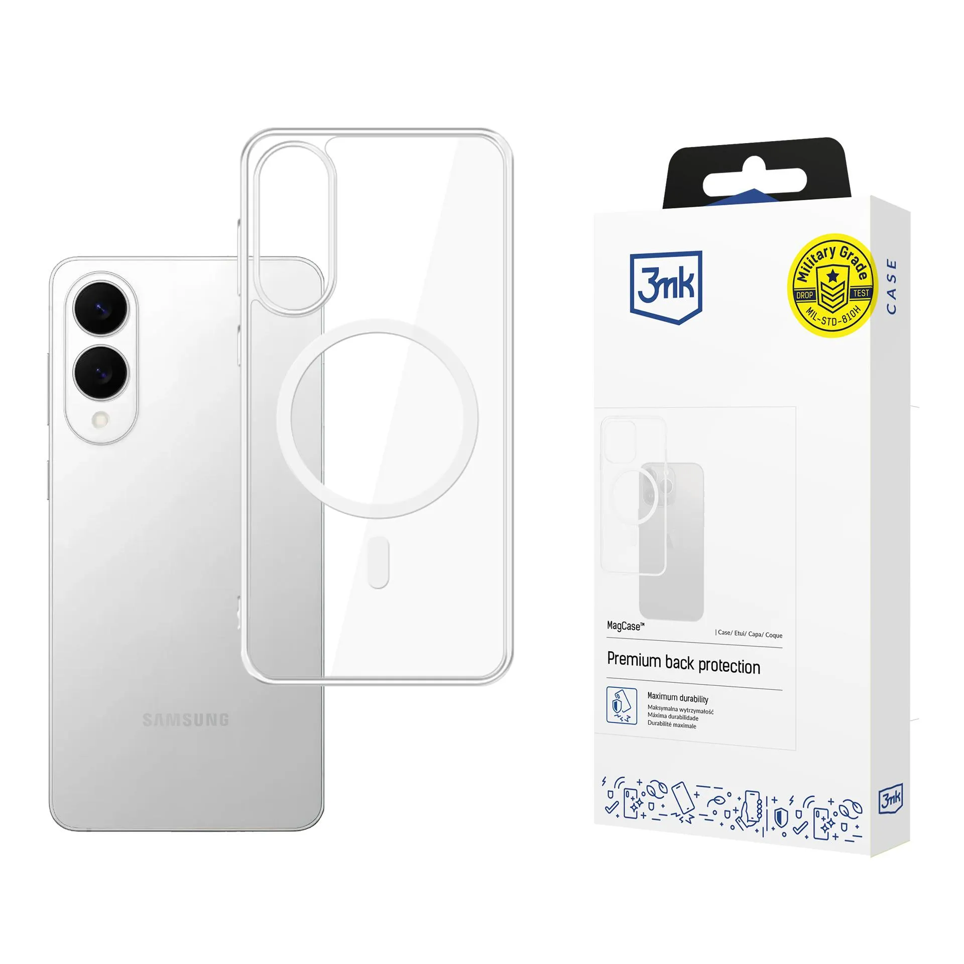 Husă întărită pentru Samsung Galaxy S25 Edge - 3mk MagCase