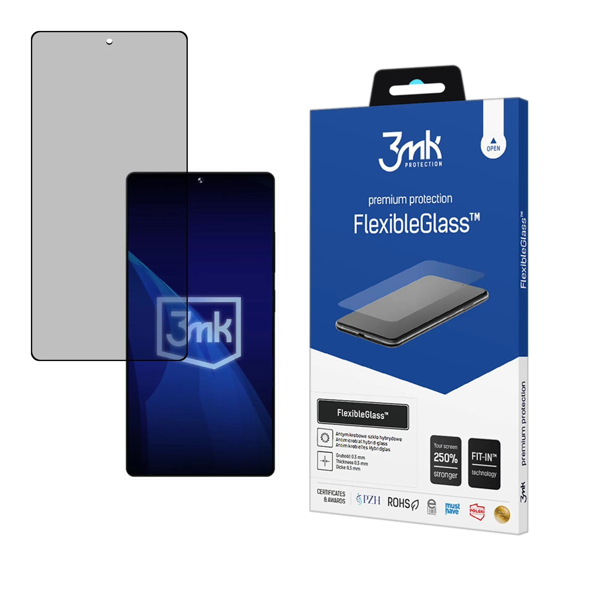 Sticlă hibridă antiefrac?ie pentru Samsung Galaxy S25 Ultra - 3mk FlexibleGlass™