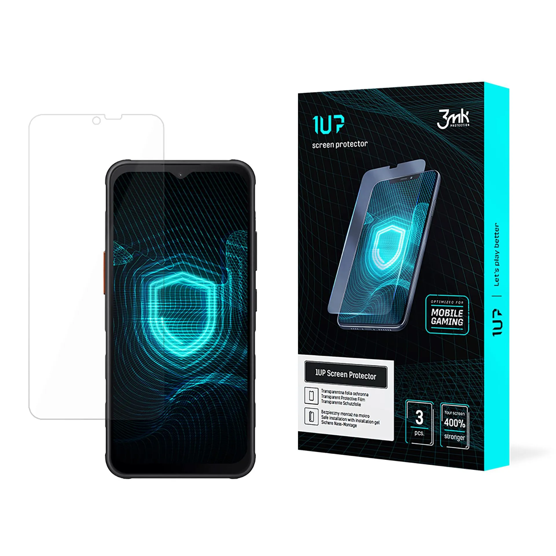 Protec?ie ecran pentru Samsung Galaxy XCover 7 - 3mk 1UP screen protector (3 bucă?i)
