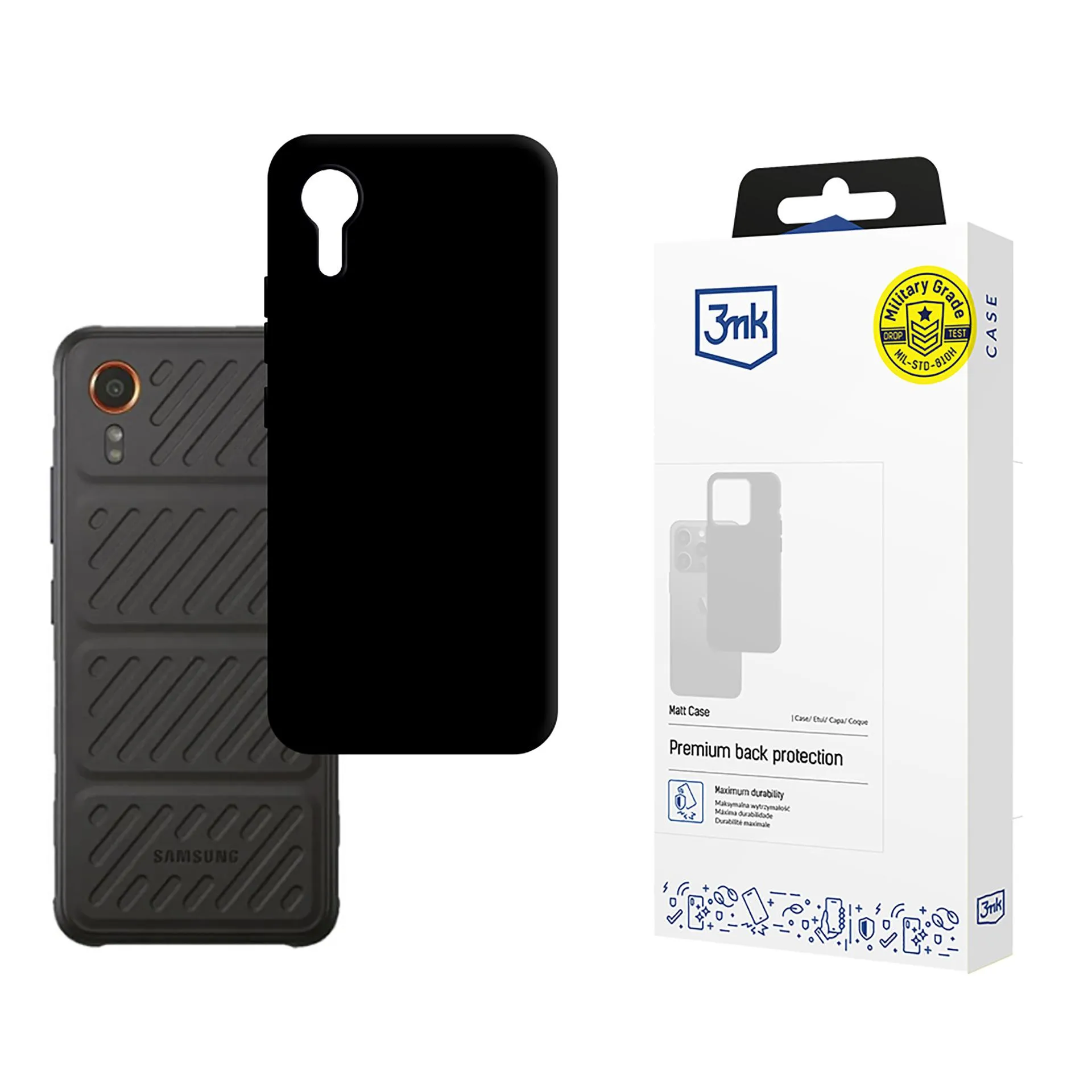Carcasă pentru Samsung Galaxy XCover 7 - 3mk Matt Case Negru