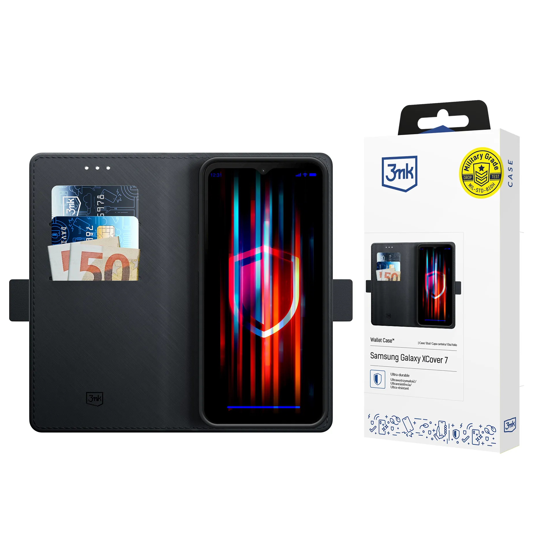 Husă pentru Samsung Galaxy XCover 7 - 3mk Wallet Case