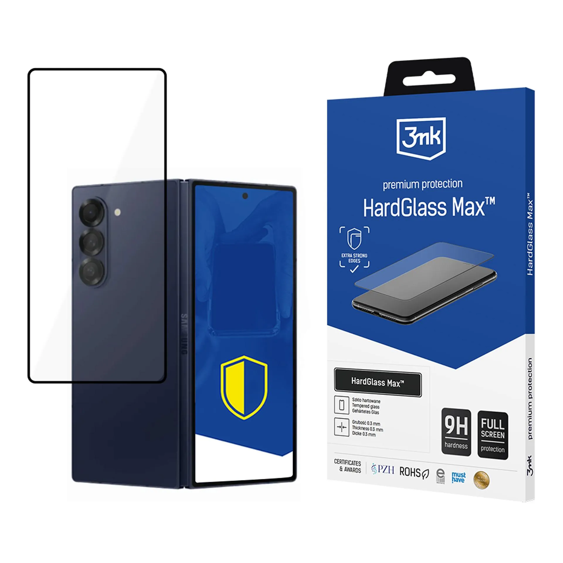 Sticlă călită întărită pentru Samsung Galaxy Z Fold 6 (front) - 3mk HardGlass Max