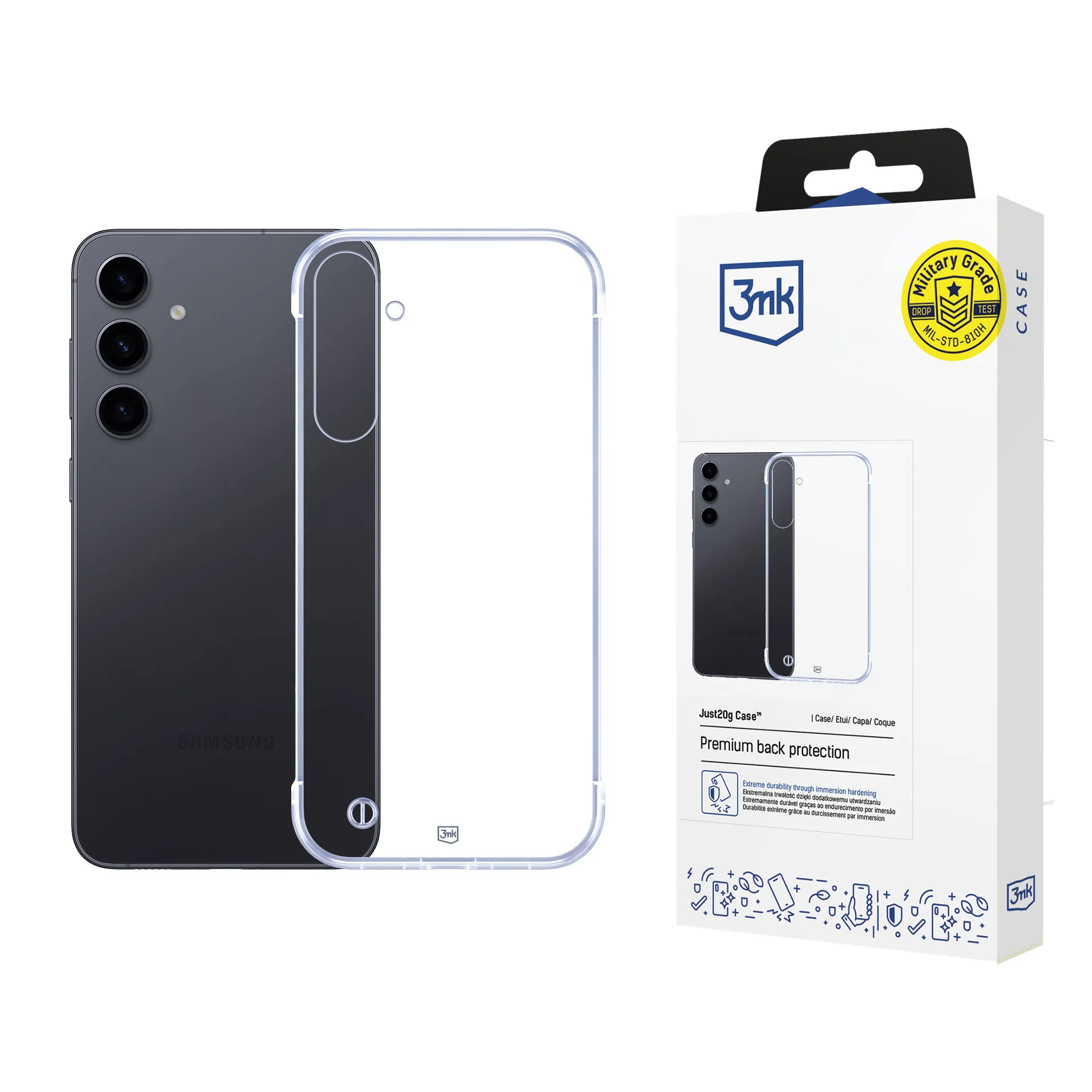 Ultraletă husă pentru Samsung Galaxy S24+ - 3mk Just20g Clear Case
