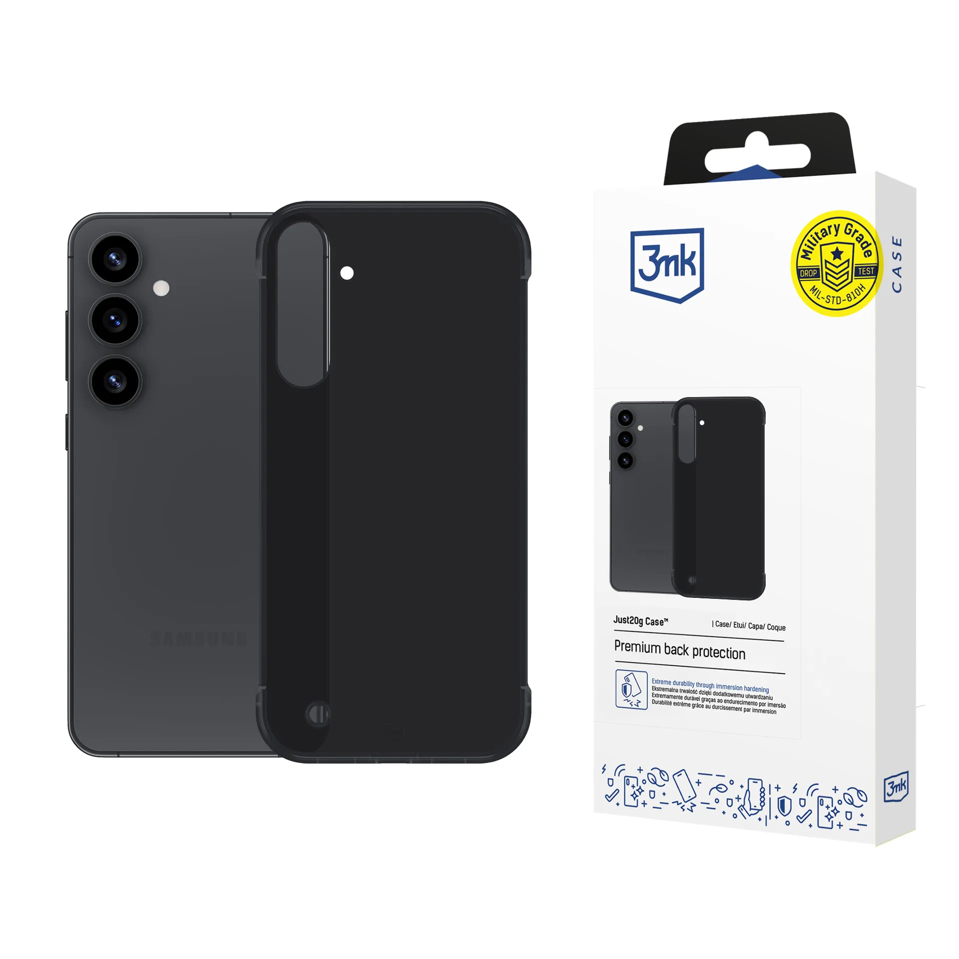 Carcasă ultraușoară pentru Samsung Galaxy S25 - 3mk Just20g Matt Case