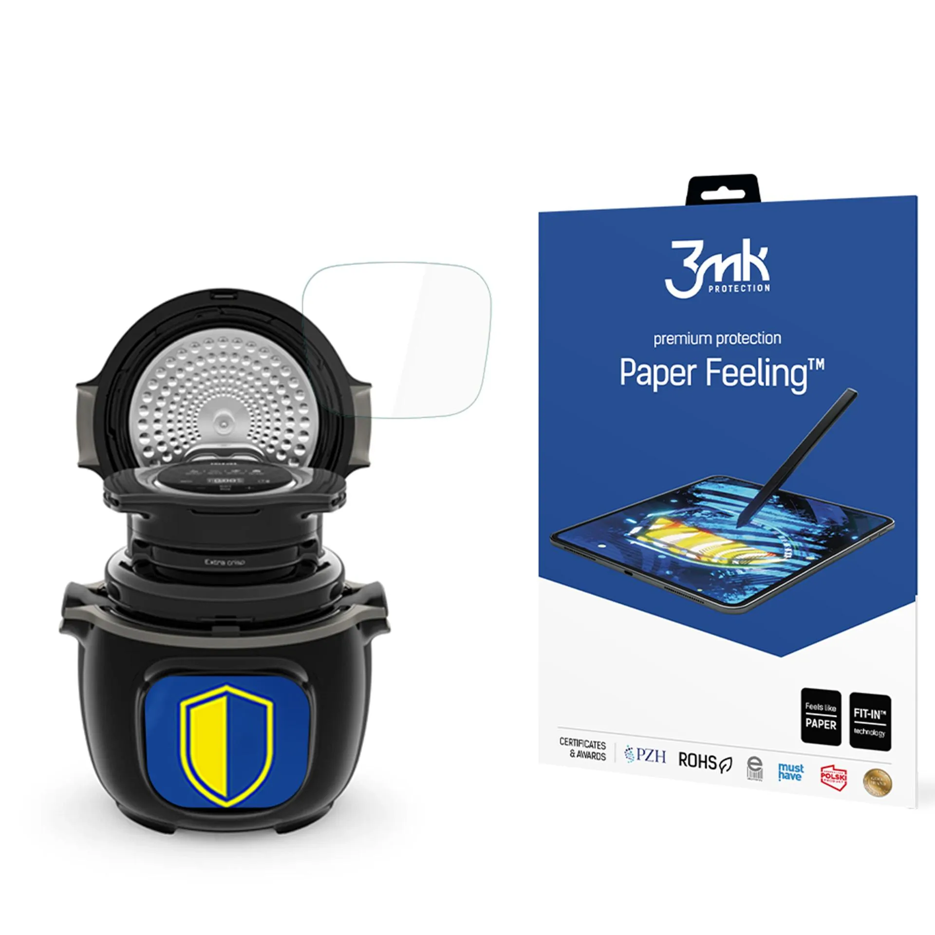 Folie de protec?ie pentru Tefal Cook4Me Touch CY9128 / Touch Pro CY9431 - 3mk Paper Feeling (2 buc.)