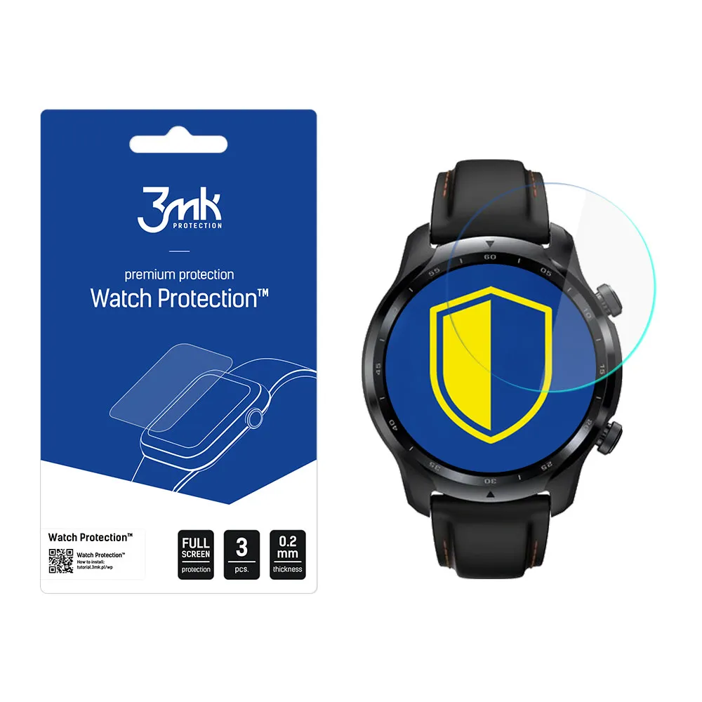 Protecție din sticlă pentru ecranul smartwatch TicWatch Pro 3 - 3mk Watch Protection