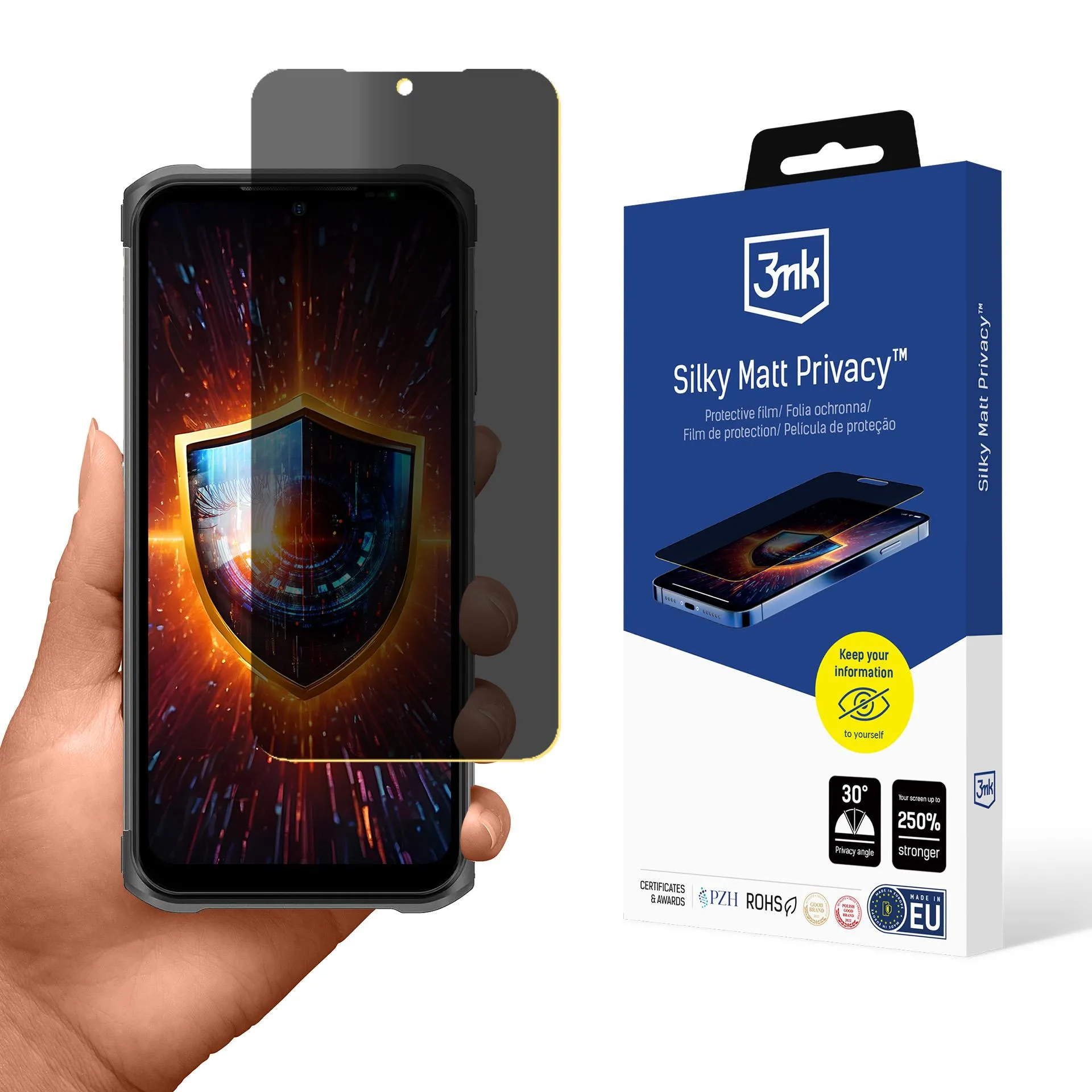 Folie de privatizare pentru Ulefone Armor 12S - 3mk Silky Matt Privacy