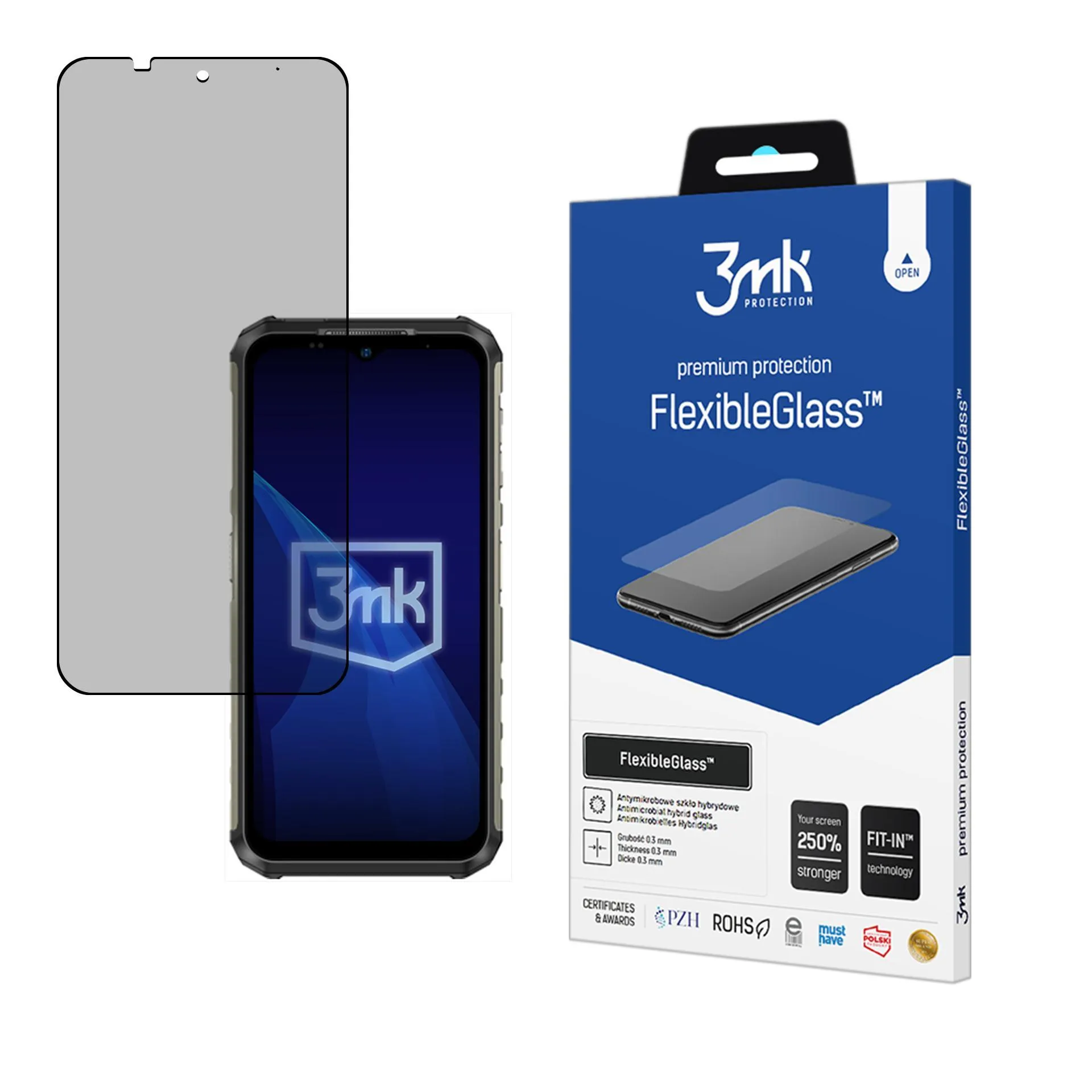 Sticlă hibridă antiefrac?ie pentru Ulefone Armor 22 - 3mk FlexibleGlass™