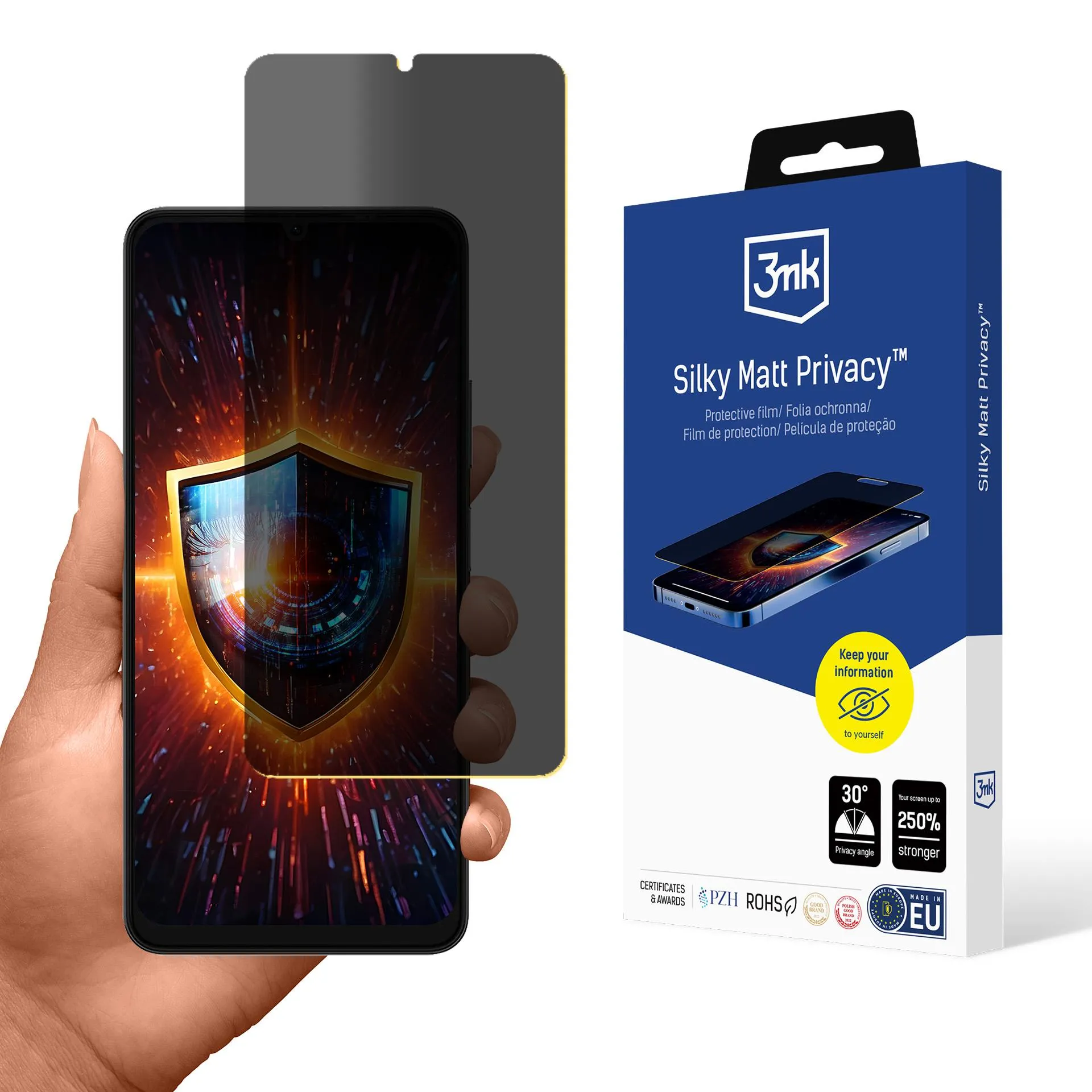 Folie de privatizare pentru uleFone Note 20 Pro - 3mk Silky Matt Privacy