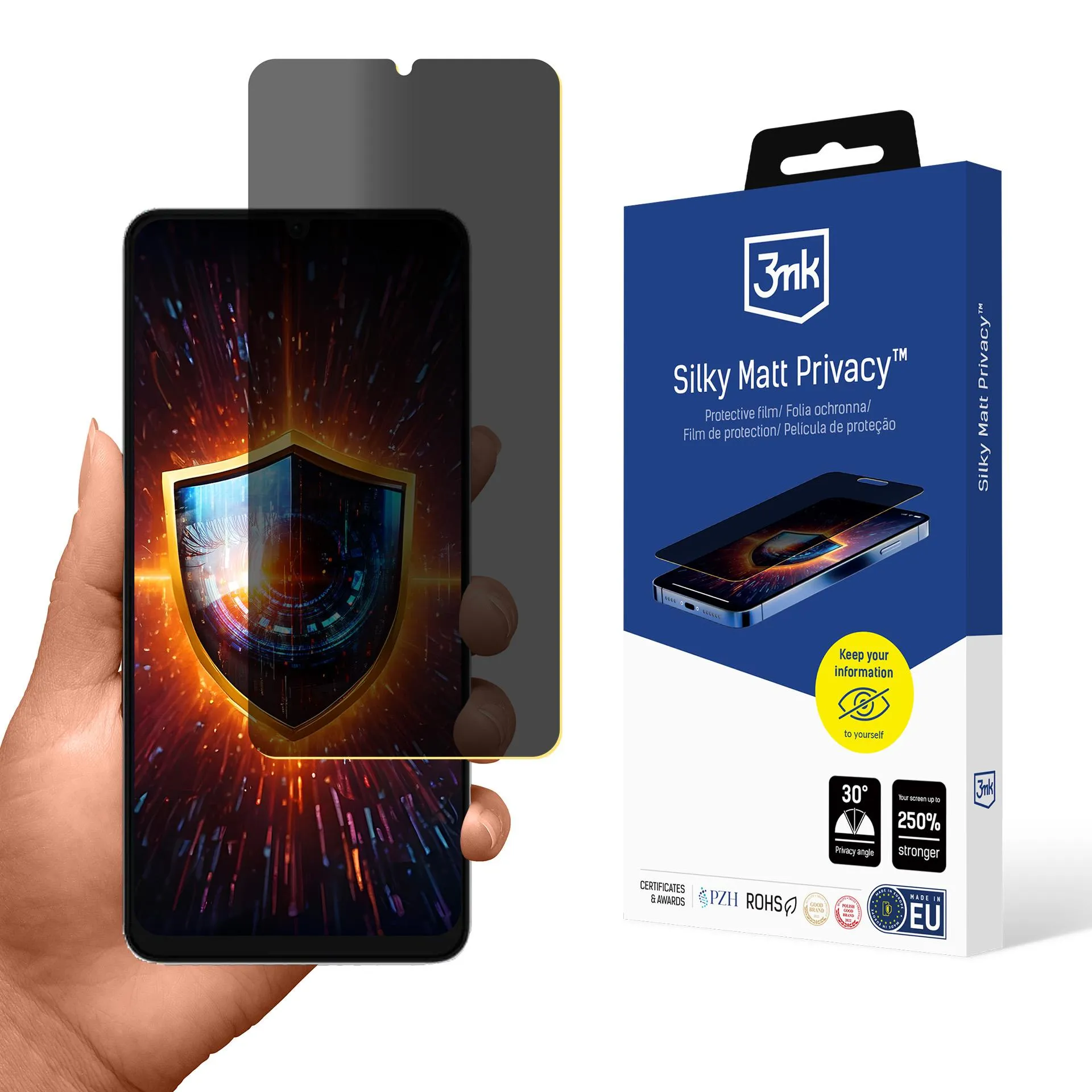 Folie de privatizare pentru uleFone Note 21 - 3mk Silky Matt Privacy