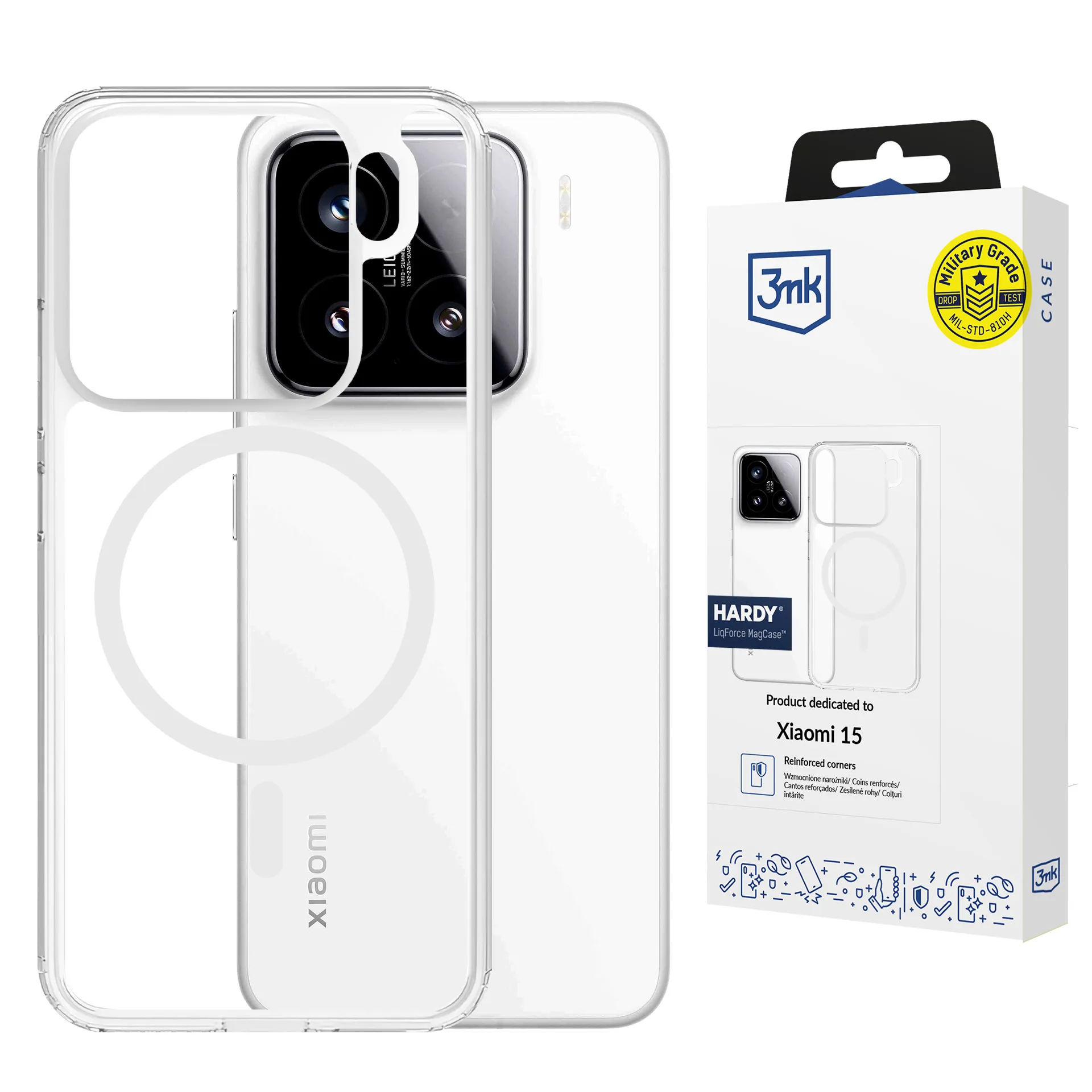 Husă rigidă pentru Xiaomi 15 - 3mk HARDY® LiqForce MagCase™