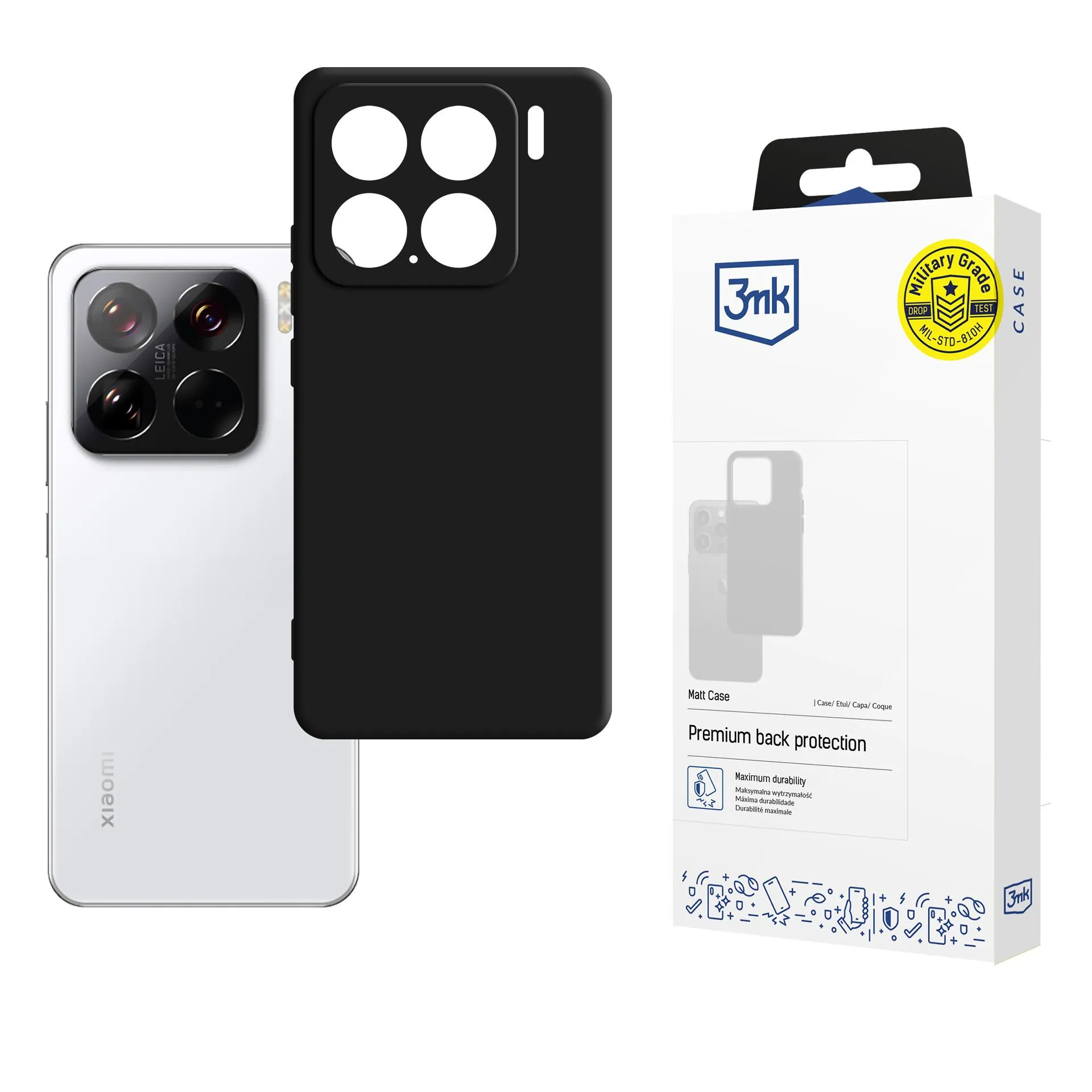 Carcasă pentru Xiaomi 15 - 3mk Matt Case Negru