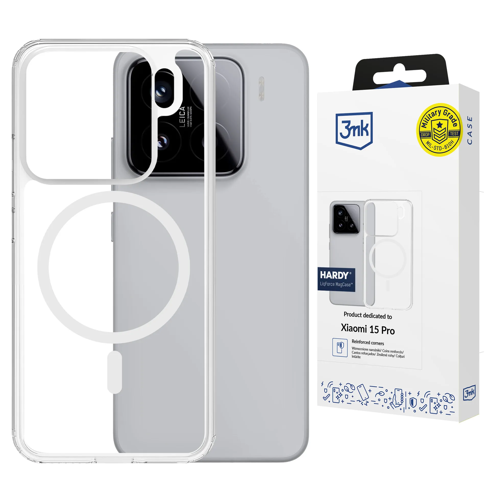 Husă rigidă pentru Xiaomi 15 Pro - 3mk HARDY® LiqForce MagCase™