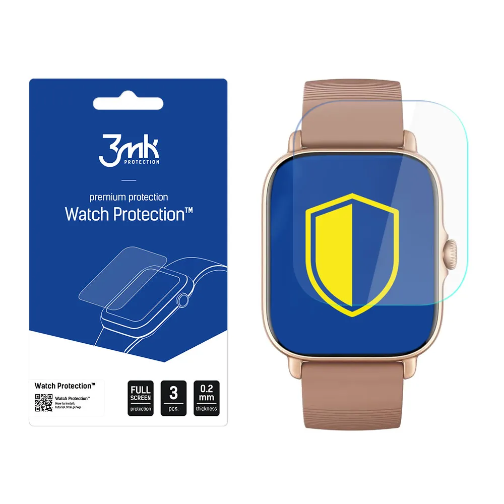 Folie de protecție pentru ecranul smartwatchului Xiaomi Amazfit GTS 3 - Protecție 3mk Watch
