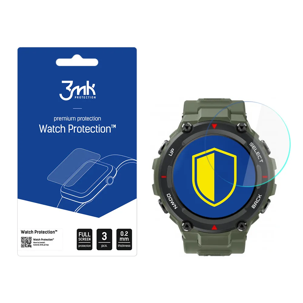 Protec?ie din sticlă pentru ecranul smartwatch Xiaomi Amazfit T-Rex 1.3 - 3mk Watch Protection