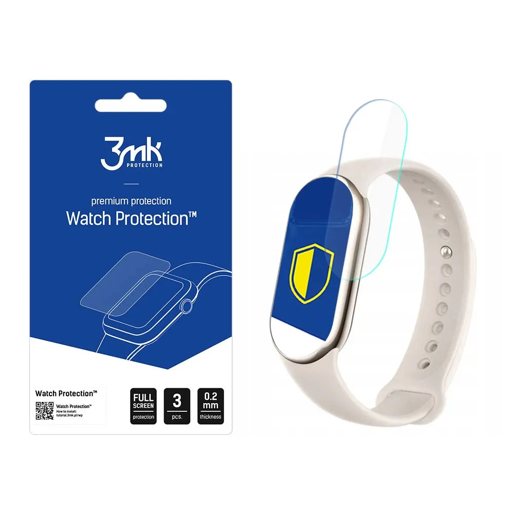 Folie de protecție pentru ecranul smartwatchului Xiaomi Mi Band 8 - Protecție 3mk Watch