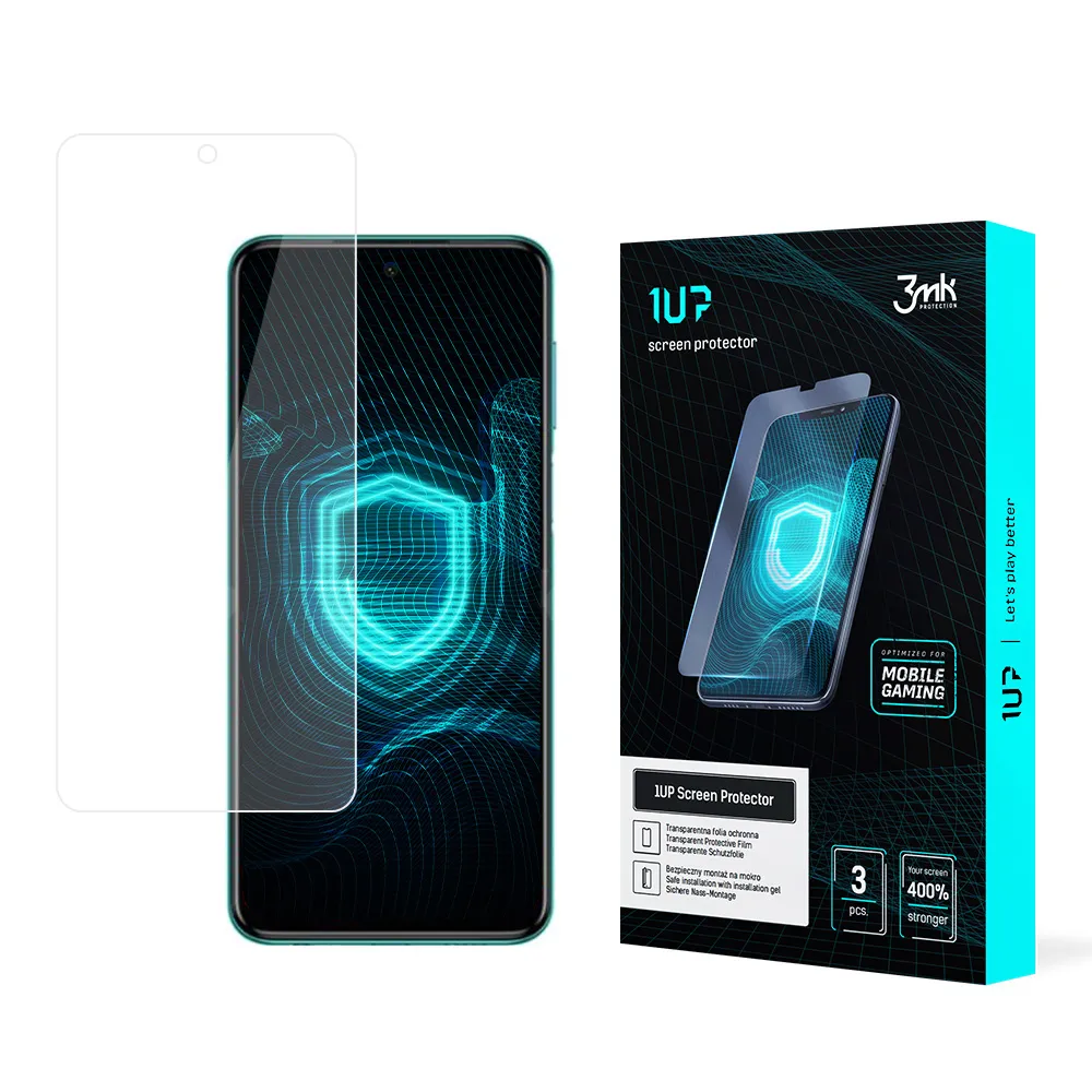 Protec?ie ecran pentru Xiaomi Redmi Note 9 Pro 4G - 3mk 1UP screen protector (3 bucă?i)